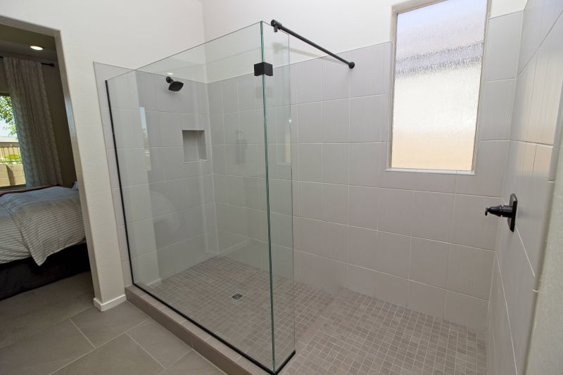 Shower with Built-In Shelving
